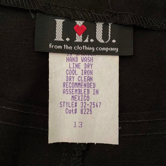 Vintage Deadstock 90s Y2K ILU Black Skirt 13 - Picture 7 of 9